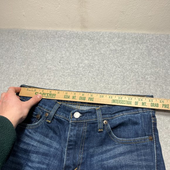 Levis Jeans Mens 30x30 Blue 527 Bootcut Western Cowboy Denim Mid (Tag 30x32) - Picture 4 of 11